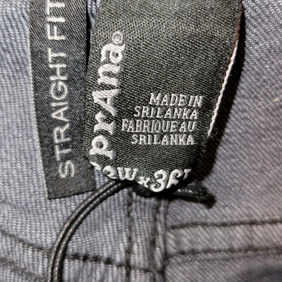 NWT Prana Feener Jeans 32" Straight Fit Black Smoke Wash W32 L 36 - Picture 10 of 10
